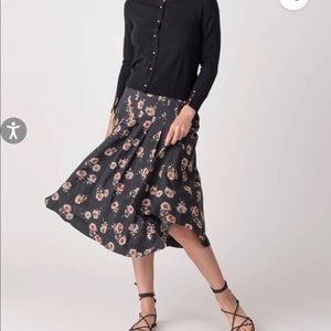 S Margaret O’Leary midi Athens floral skirt